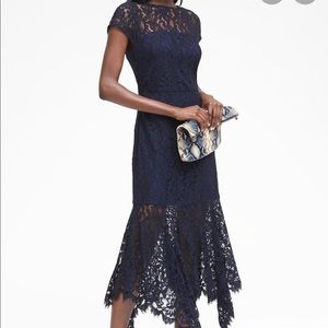 Banana Republic Lace Trumpet Dress